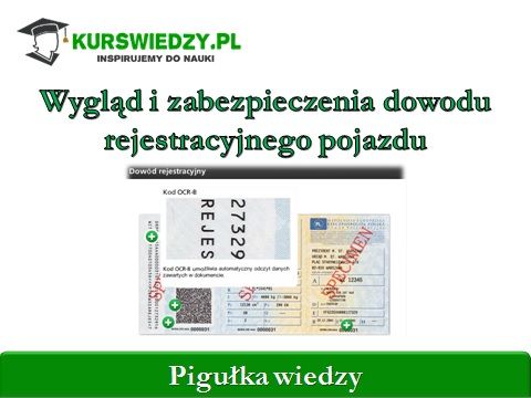 Zabezpieczenia dowodu rejestracyjnego pojazdu (Pigułka wiedzy) Częstochowa - Zdjęcie 1