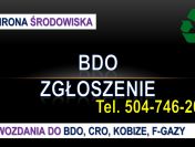 Odpady, sprawozdanie, cena, tel. 504-746-203 pomoc, porady, wykaz
