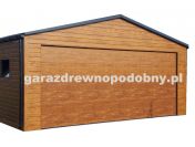 Garaż blaszany drewnopodobny 6×5