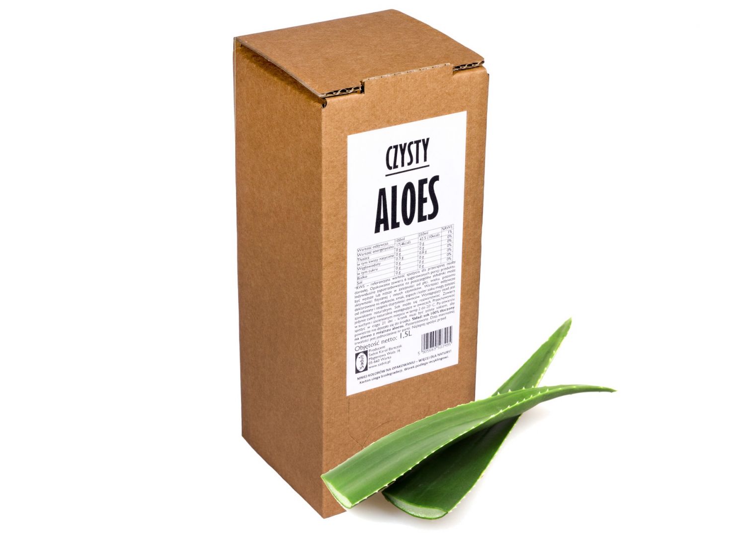 Aloes 100% sok z aloesu 1,5l naturalny tłoczony bez cukru dla zdrowia NFC Częstochowa - Zdjęcie 1