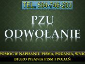 Odwołanie do PZU, pomoc, tel. 504-746-203, decyzji, wypłaty, odszkodowania