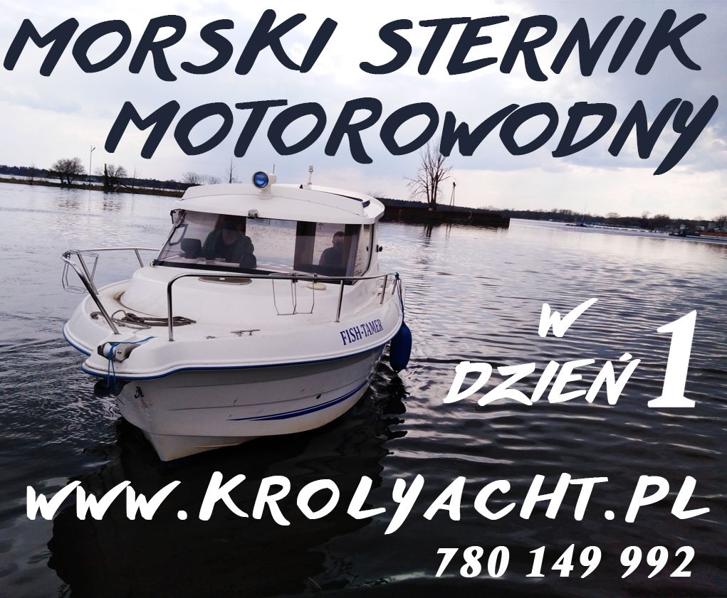 Szkolenie na patent Motorowodny Sternik Morski z egzaminem w 1 dzień Warszawa - Zdjęcie 1