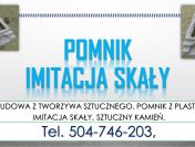 Pomnik z tworzywa, tel. 504-746-203, sztuczny kamień, nagrobek,