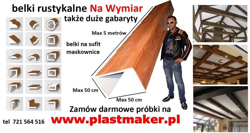 Imitacje drewna, belki rustykalne, deski elewacyjne cała Polska - Zdjęcie 1