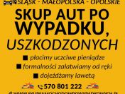 Skup samochodów uszkodzonych Dojazd lawetą Śląskie/Małopolskie/Opolskie