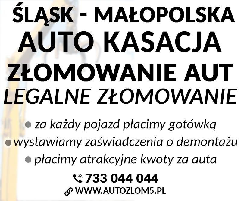 Złomowanie samochodów - Najlepsze ceny Małopolska i Śląskie Śląsk/Małopolska - Zdjęcie 1