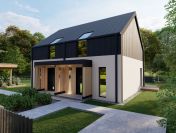 Twin House 120 m2 Bliźniak – nowoczesny, energooszczędny dom modułowy