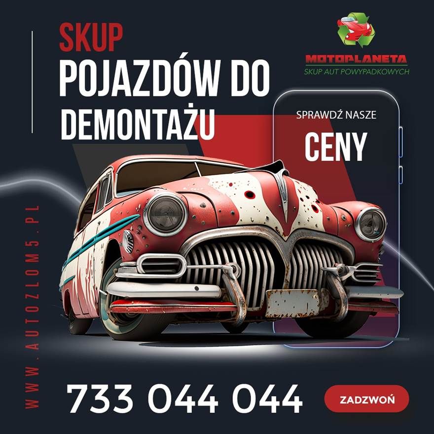 Odbierzemy Twój stary samochód i zaoferujemy najlepszą cenę za złom! Śląsk/Małopolska - Zdjęcie 1