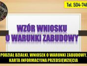 Podział działki, uzyskanie decyzji środowiskowej, cena, i warunków zabudowy