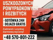 Skup aut powypadkowych Częstochowa /Śląskie, skup aut niesprawnych