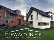 Wizualizacja elewacji szyty na miarę