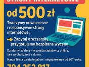 Nowoczesne strony www od 500 zł - zamów już dziś! Gotowa nawet w kilka dni!