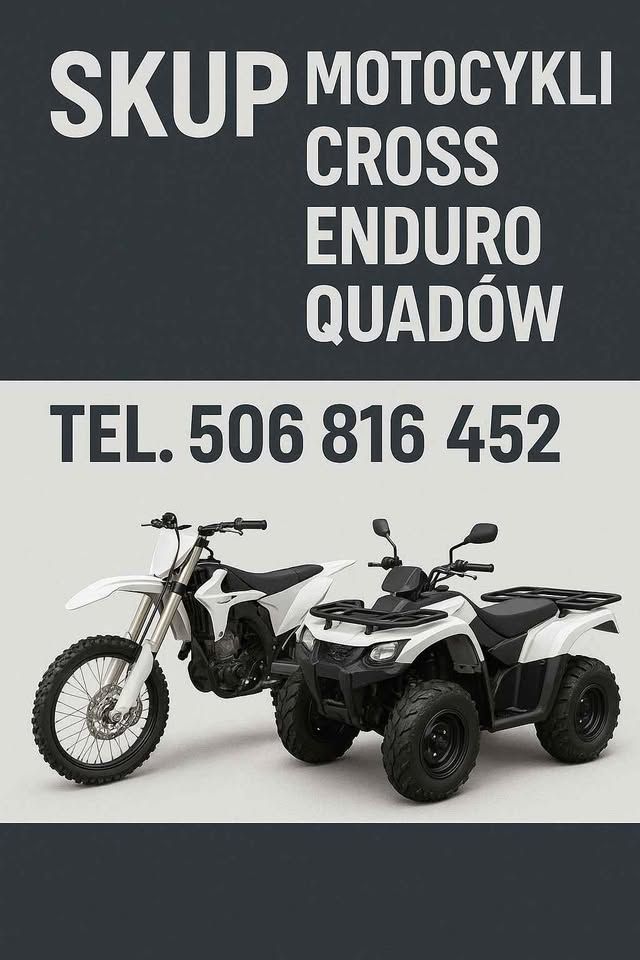 SKUP MOTOCYKLI CROSS CROSSY CROSSÓW ENDURO -SPRAWNE I USZKODZONE- DOJEŻDŻAMY Częstochowa - Zdjęcie 1
