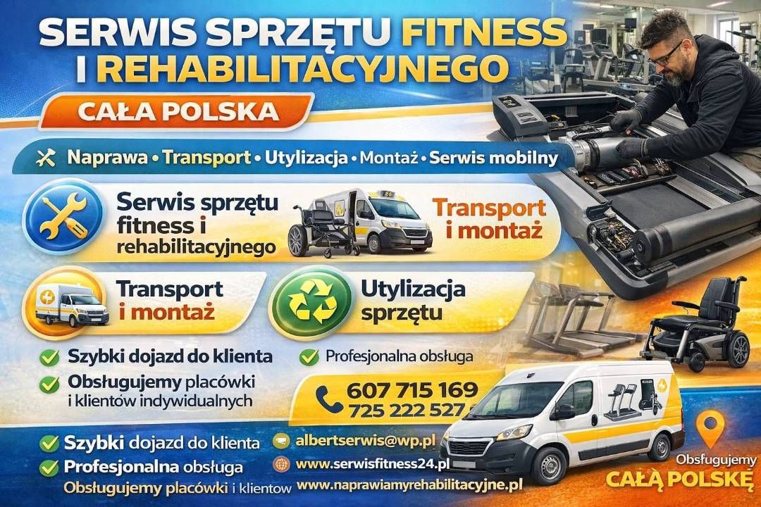 Serwis sprzętu fitness i rehabilitacyjnego, mobilny serwis Konstancin-Jeziorna - Zdjęcie 1