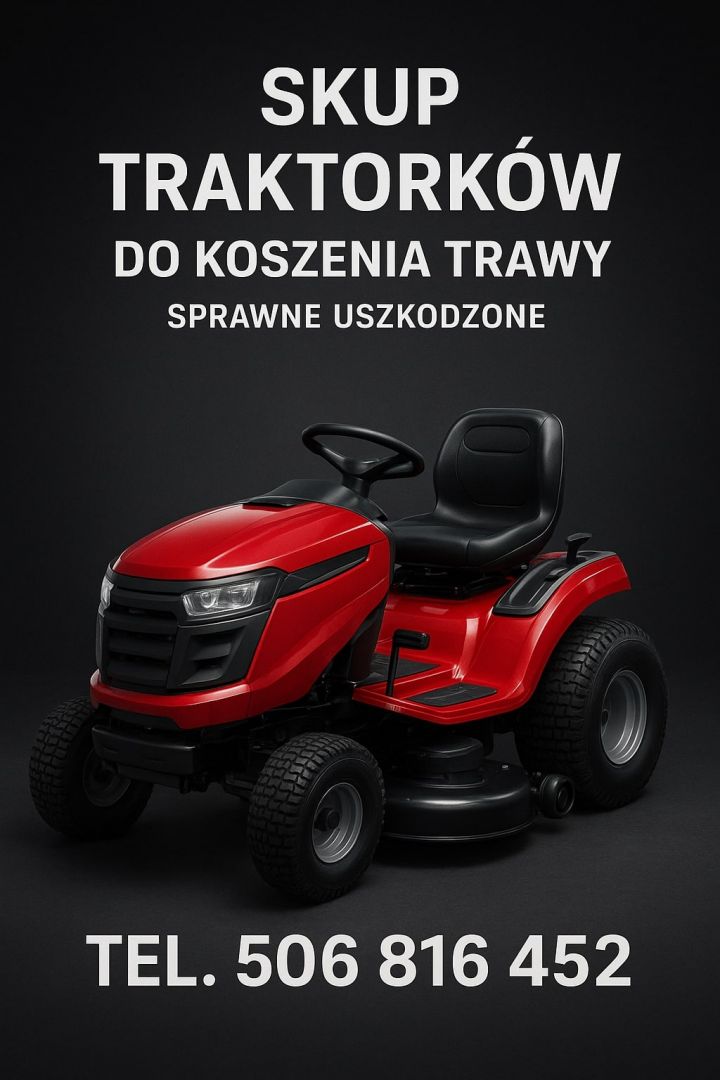 SKUP TRAKTORKÓW DO KOSZENIA TRAWY *SPRAWNE *USZKODZONE *KAŻDY STAN I MARKA Częstochowa - Zdjęcie 1