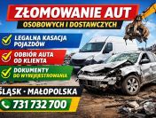 Złomowanie aut osobowych i dostawczych - auto złom Śląsk, Małopolska