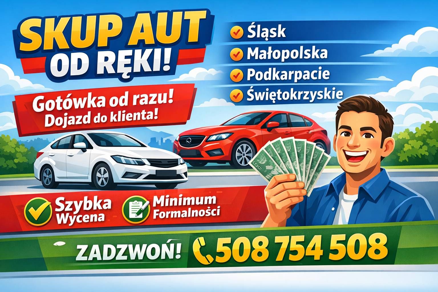 skup aut ZA GOTÓWKĘ z dojazdem do Klienta | Firma skupująca samochody za gotówkę Śląsk/Małopolska - Zdjęcie 1