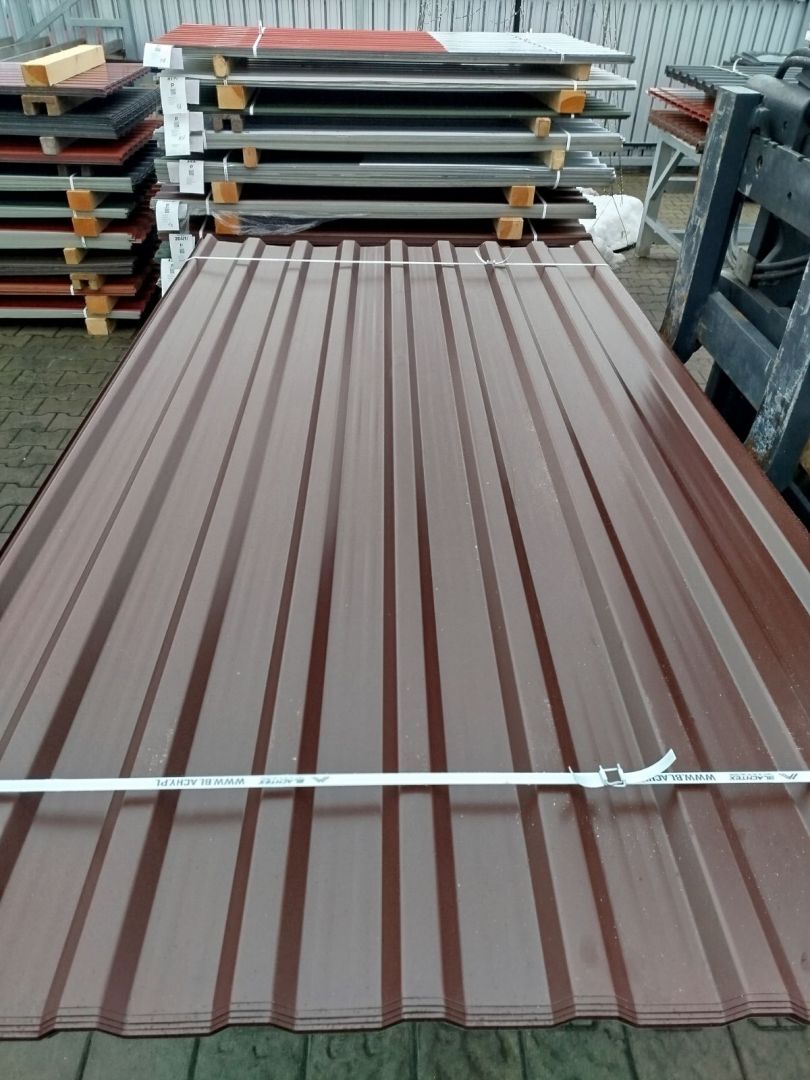 Blacha trapezowa brąz - pakiety 50 sztuk. Tanio i od ręki Kolbuszowa - Zdjęcie 1