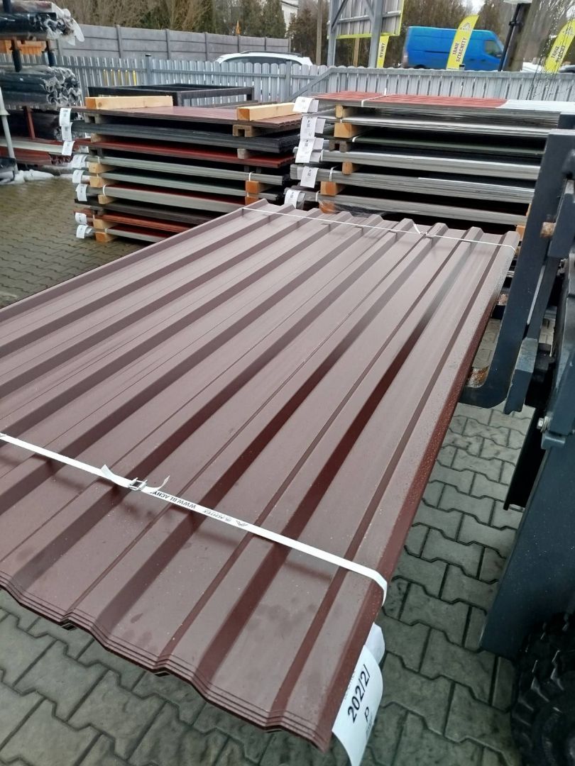 Blacha trapezowa brąz - pakiety 50 sztuk. Tanio i od ręki Kolbuszowa - Zdjęcie 1