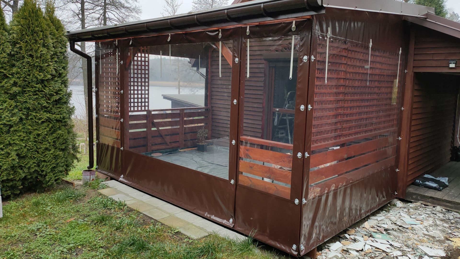 Zamknij taras na zimę – plandeki na taras na wymiar Olsztyn - Zdjęcie 1