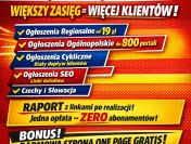 Opublikujemy Twoje ogłoszenie na setkach portali + darmowa strona