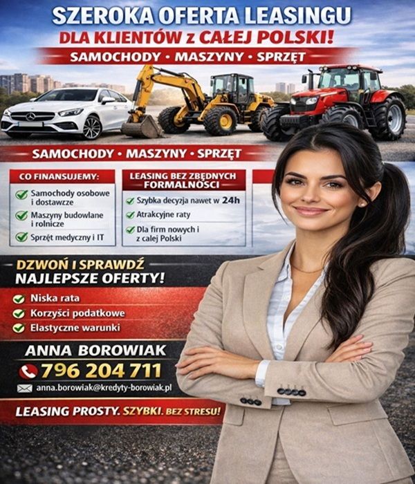 SZEROKA OFERTA LEASINGU DLA KLIENTÓW Z CAŁEJ POLSKI! Częstochowa - Zdjęcie 1