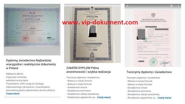 Kup świadectwo szkoły średniej z wpisem i mature Częstochowa - Zdjęcie 1