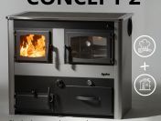 Piec Concept 2 - 25 kW. Ogrzewaj dom, gotuj na jednym ogniu