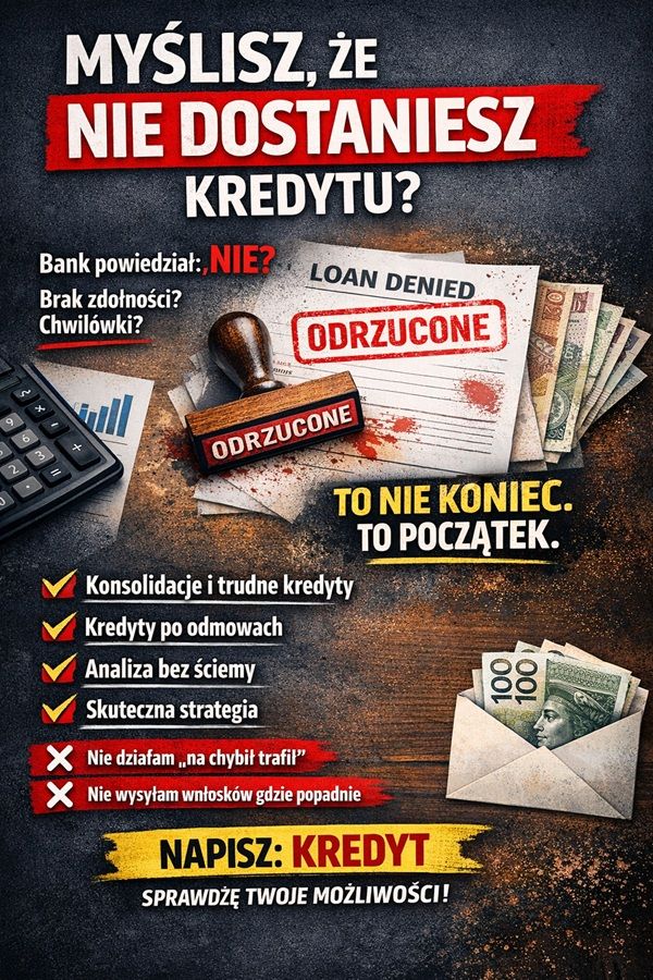 MYŚLISZ, ŻE NIE DOSTANIESZ KREDYTU? Zadzwoń! Częstochowa - Zdjęcie 1