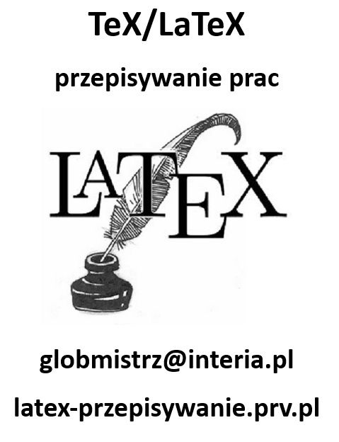 LATEX - SKŁAD TEKSTÓW MATEMATYCZNYCH, PRZEPISYWANIE PRAC Częstochowa - Zdjęcie 1