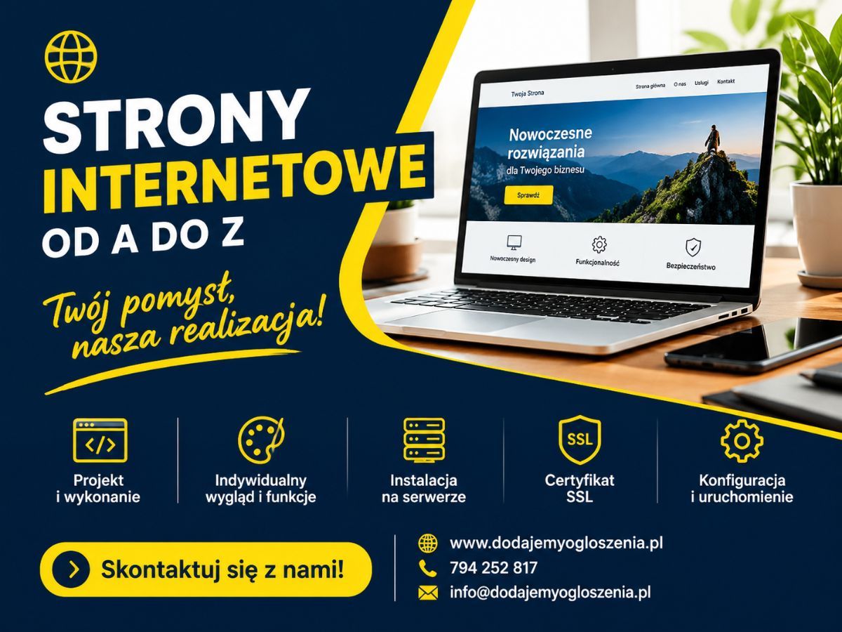 Strony internetowe na zamówienie - od pomysłu do realizacji Warszawa - Zdjęcie 1